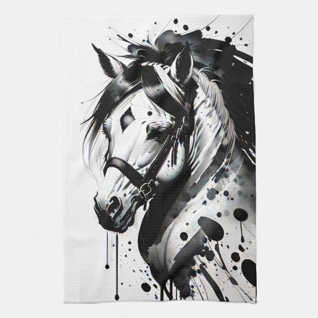 Spirit Pony 10 Tea Towel (Vertical)