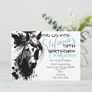 Spirit Pony 3 Birthday Invitation