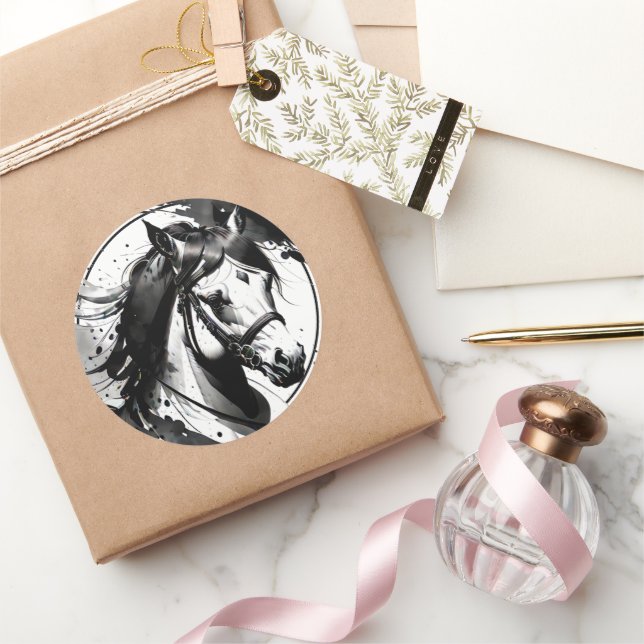 Spirit Pony 9 Classic Round Sticker (Gifting)