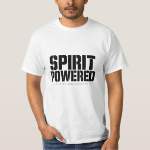 Spirit Powered Faith & Fitness Motivation Appare T-Shirt