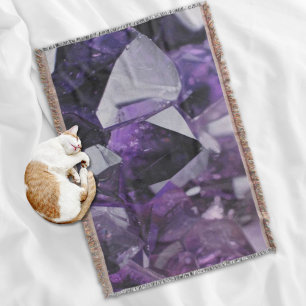 spirit quartz healing holistic purple amethyst throw blanket