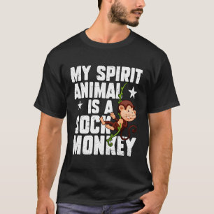 Spirit Sock Animal Monkey Chimpanzee Ape T-Shirt