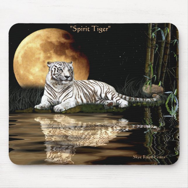 SPIRIT TIGER Big Cat Wildlife Mousepad (Front)