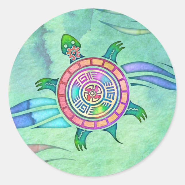 Spirit Turtle Animal Totem Stickers (Front)