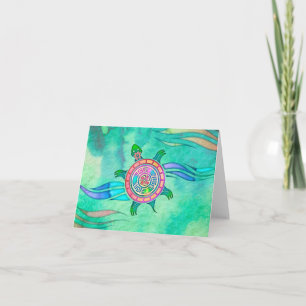 Spirit Turtle Blank Notecard