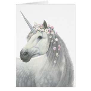 Spirit Unicorn with Flowers in Mane