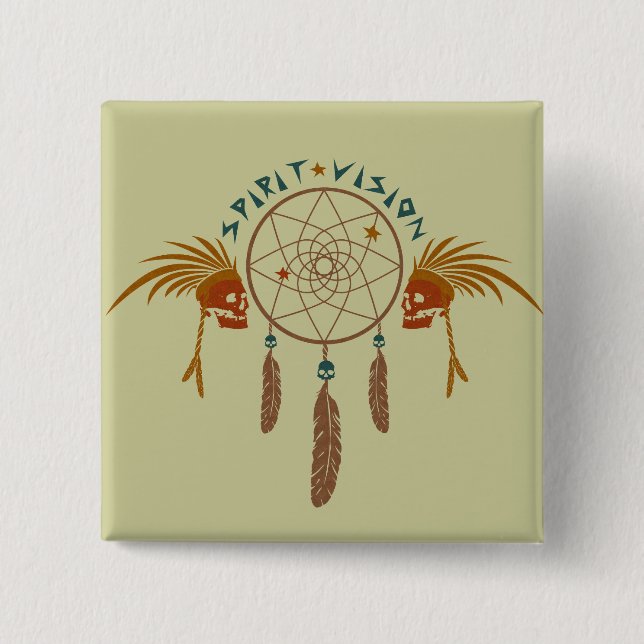 Spirit Vision 15 Cm Square Badge (Front)