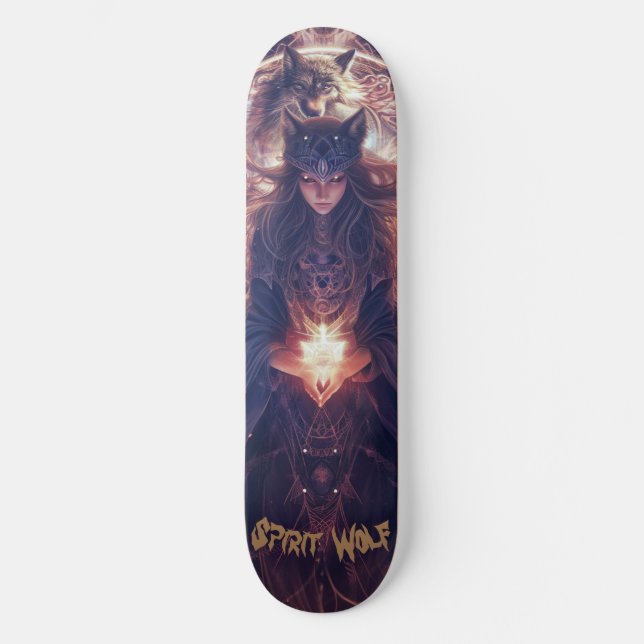Spirit Wolf  Skateboard (Front)