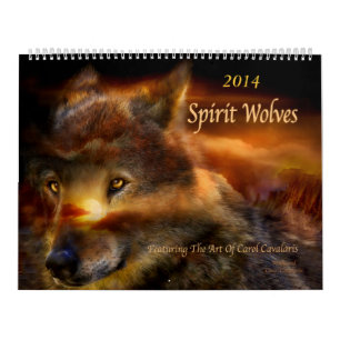 Spirit Wolves Art Calendar 2014