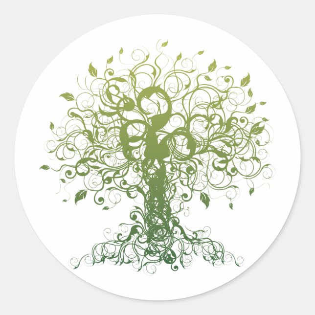 Spirit Yoga Classic Round Sticker (Front)