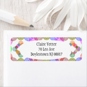 Spirited Circles  Return Address Label