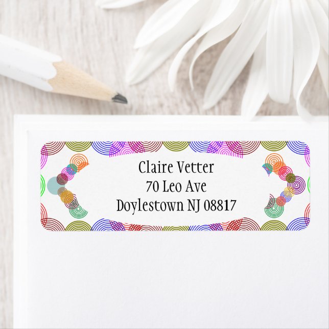 Spirited Circles  Return Address Label (Insitu)