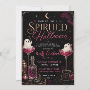 Spirited Halloween Cocktail Party Invitation