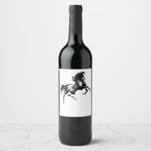 SPIRITED HORSE WINE LABEL