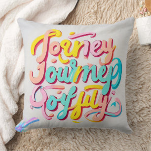 "Spirited Journey Design" Throw Pillow