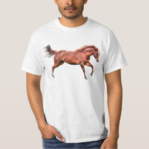 Spirited Red Dun Horse Running Cantering Playing T-Shirt