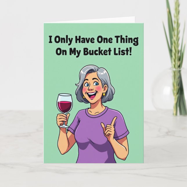 Spirited Smile Birthday Card (Front)