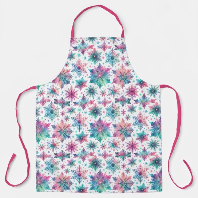 Spirited Snowflakes Apron (Front)