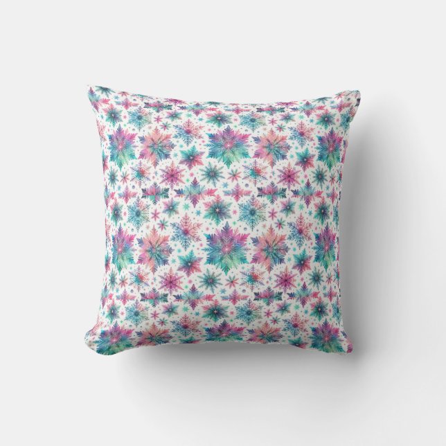 Spirited Snowflakes Cushion (Front)