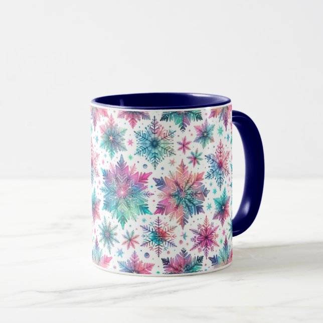 Spirited Snowflakes Mug (Front Right)