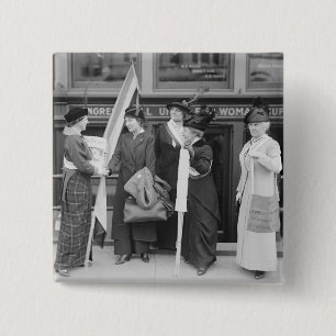 Spirited Suffragettes, 1914 15 Cm Square Badge