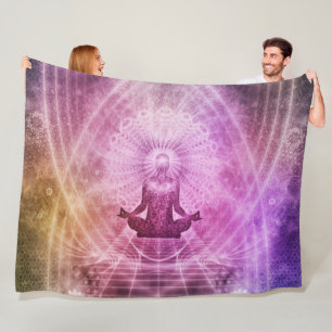 SPIRITIAL MEDITATION FLEECE BLANKET