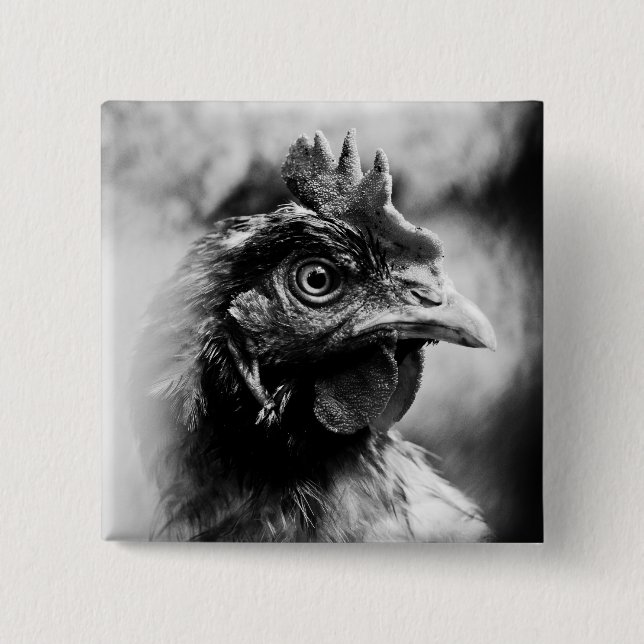 spirits and chickens 2 15 cm square badge (Front)