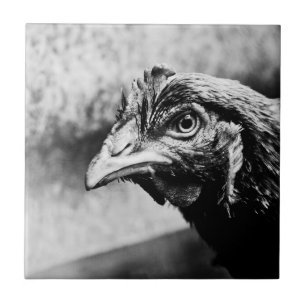 spirits and chickens ceramic tile