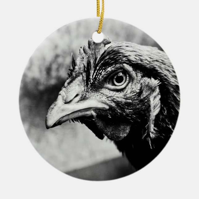 spirits and chickens ceramic tree decoration (Front)