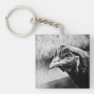 spirits and chickens key ring