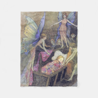 Spirits Baby Lullaby Warwick Goble Fine Art Fleece Blanket