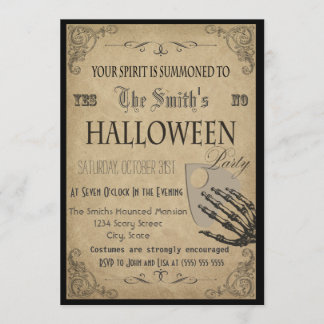 Spirits Halloween Party Invitation