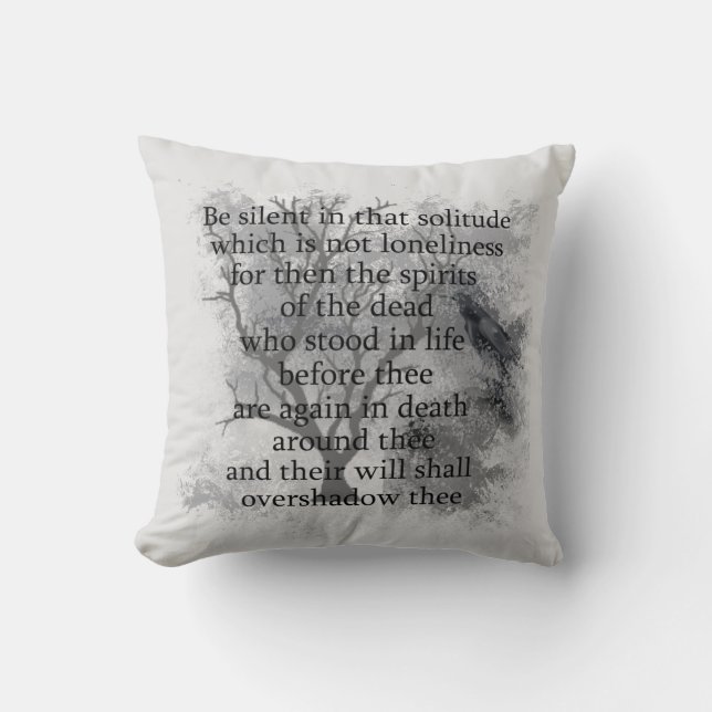 Spirits of the Dead Edgar Allan Poe Poem   Cushion (Front)