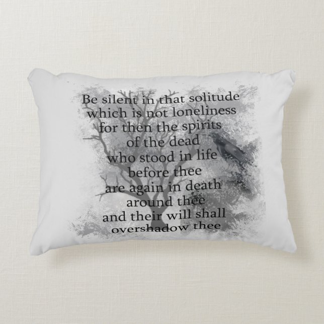 Spirits of the Dead Edgar Allan Poe Poem  Decorative Cushion (Front)