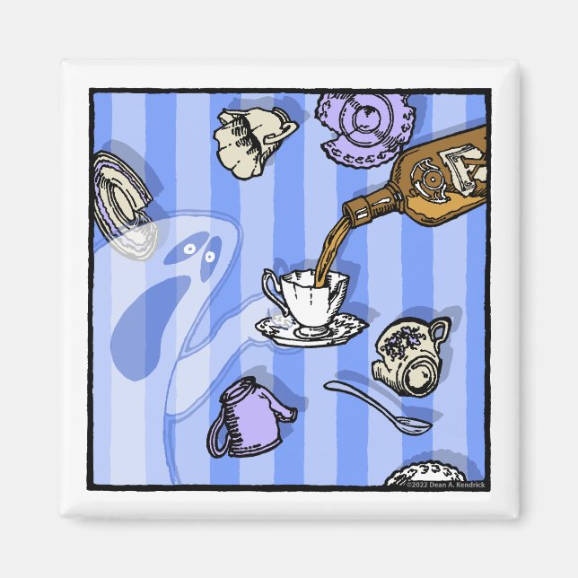 Spirits - Pop Goth Nightmare Surreal Cartoon Magnet (Front)