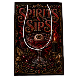 Spirits & Sips Halloween Cocktail Party Medium Gift Bag