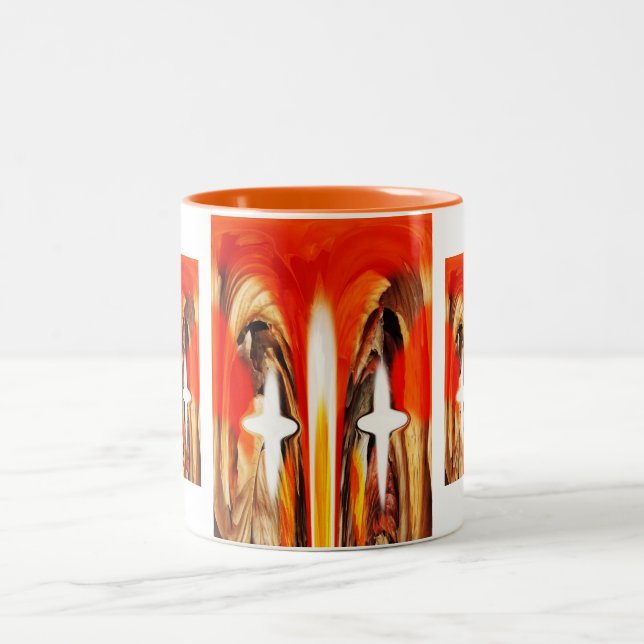 Spirits together Two-Tone coffee mug (Center)