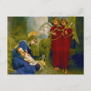Spiritual Angels Christmas Postcard