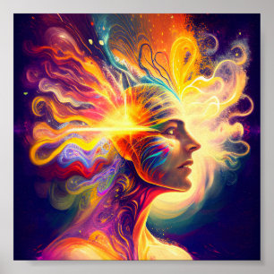 Spiritual aura, Wall Picture Art Hanging  Poster