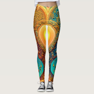 Spiritual Awakening Art Leggings