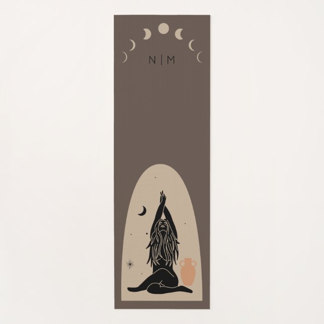 Spiritual Being Female Magical Body Esoteric  Yoga Mat (Front)