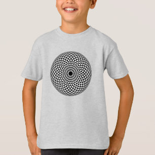 Spiritual Black White Mandala Geometric Art T-Shirt