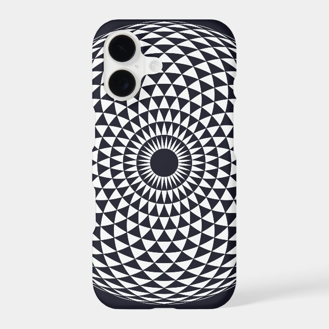 Spiritual Black White Mandala Geometric Vector Art (Back)