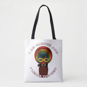 Spiritual Blessed Happy Tote Bag