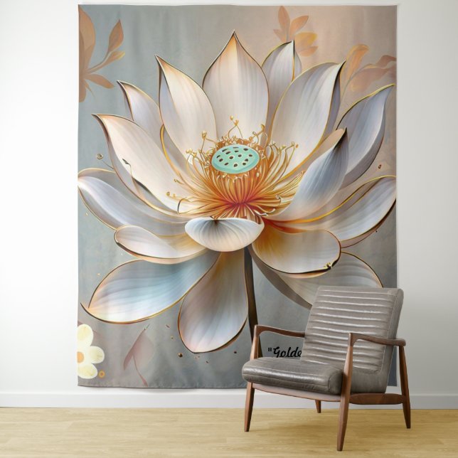 "Spiritual Bloom Unfolds" Tapestry (In Situ)