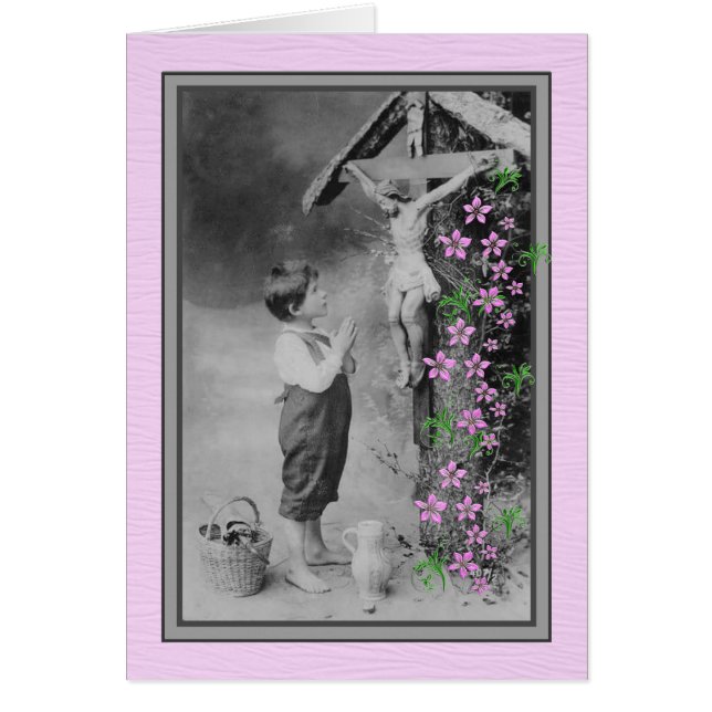 Spiritual Bouquet Boy Praying to Jesus (Front)