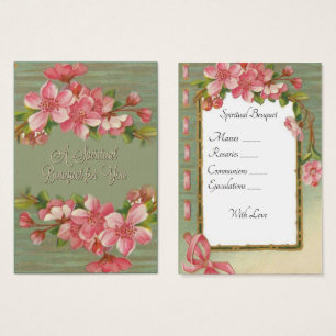 Spiritual Bouquet Prayer Offering Holy Card
