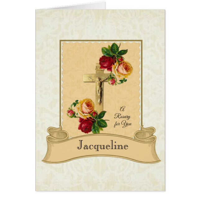 Spiritual Bouquet Rosary Roses (Front)