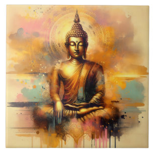 Spiritual Buddha Ceramic Tile