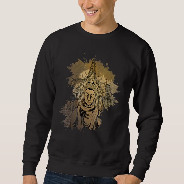 Spiritual Buddhist Meditation Zen Buddhism Mantra  Sweatshirt (Front)